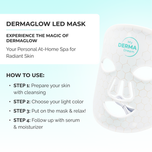 New Year | DermaGlow LED-Mask + 3 Free Serums Trial Subscription