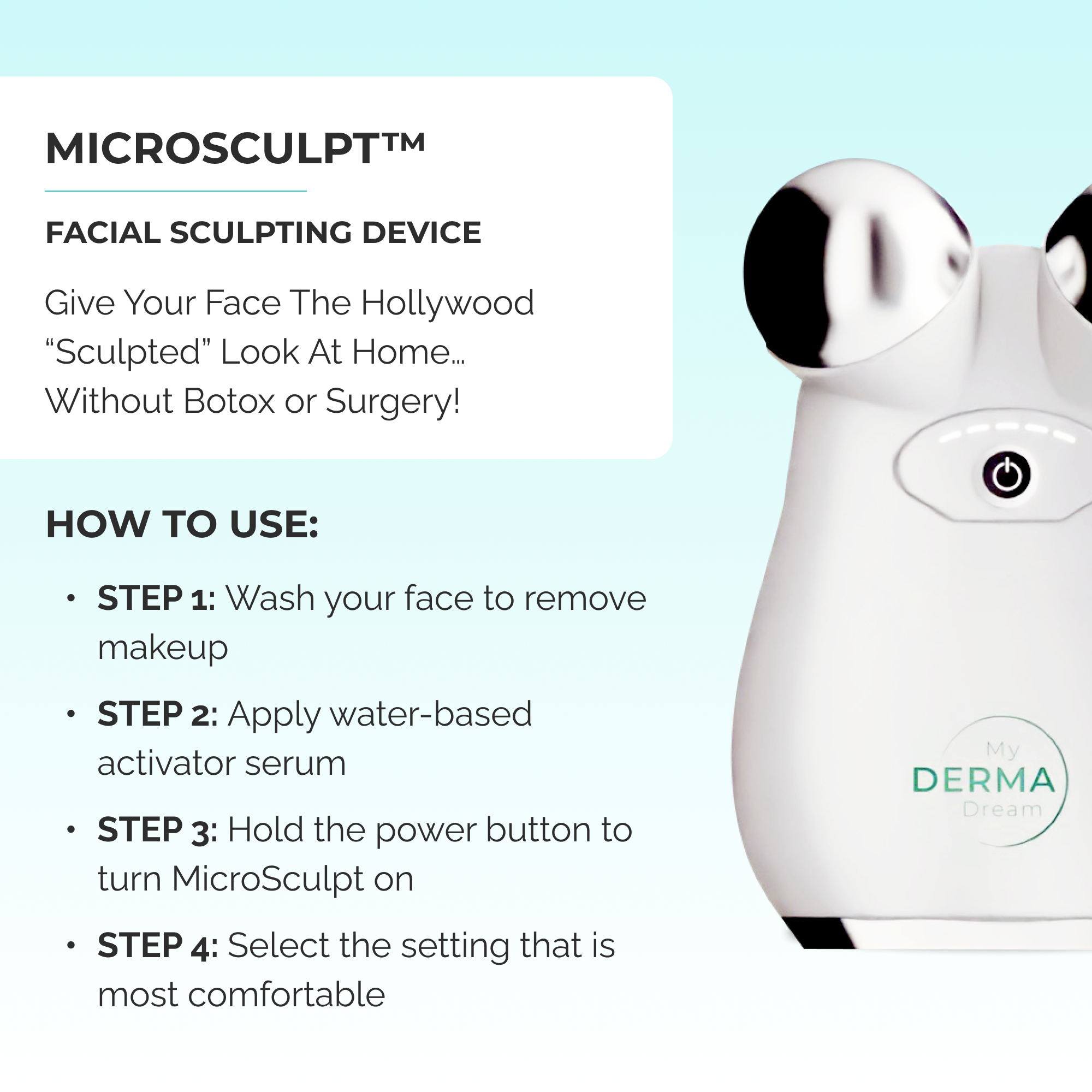 MicroSculpt™ | Microcurrent Facial Sculpting Device