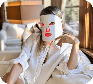 DermaGlow LED-Mask + 3 Free Serums Trial Subscription