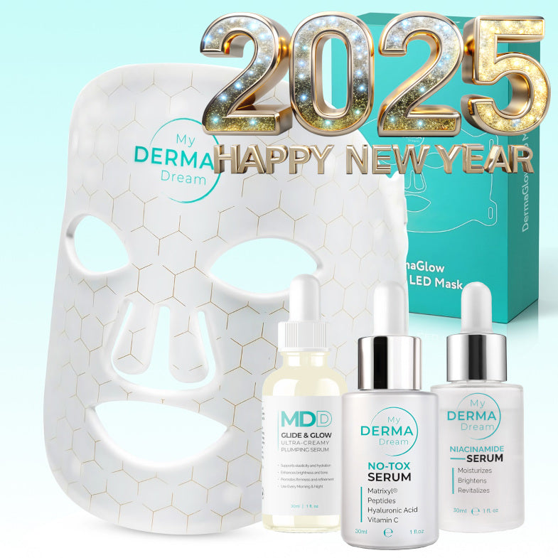 New Year | DermaGlow LED-Mask + 3 Free Serums Trial Subscription