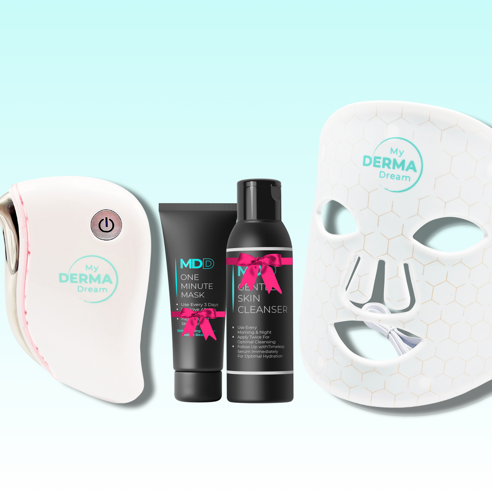 DermaGlow + FREE Gua Sha + FREE Gentle Skin Cleanser + FREE One Minute Mask